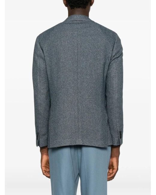 Lardini Blue Single-Breasted Blazer for men
