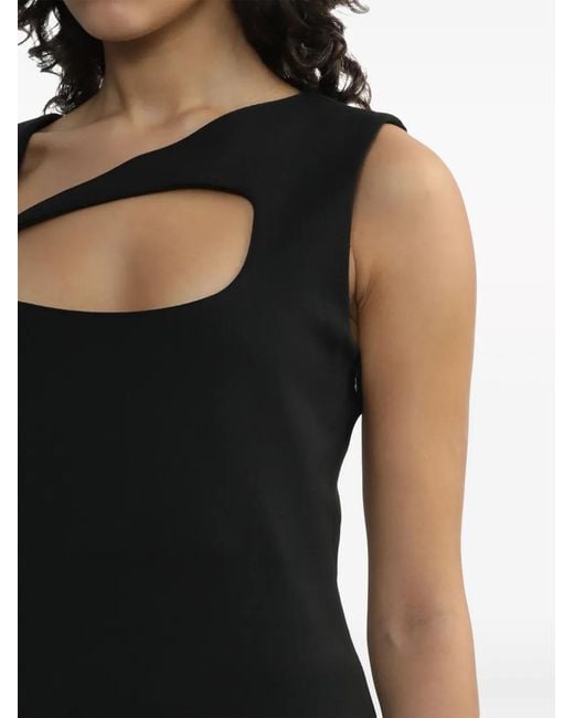 Coperni Black Cut-Out Mini Dress