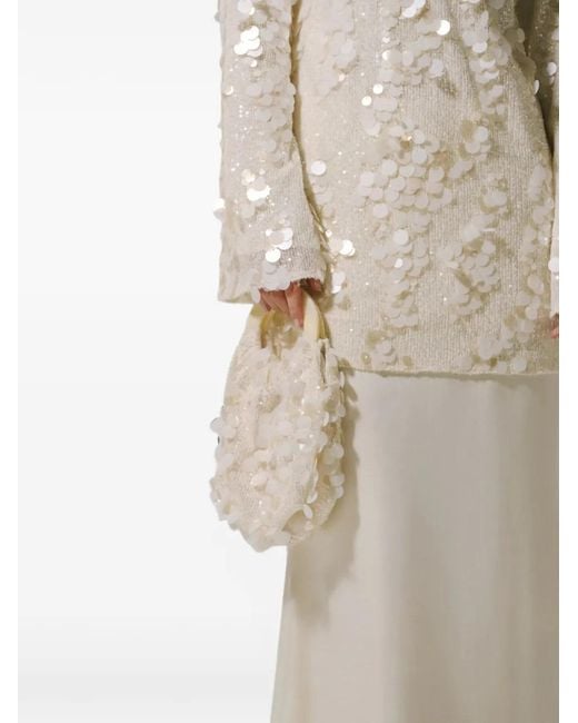 Baobab White Sinai Sequin-Embellished Top
