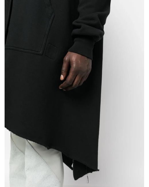 Rick Owens Black Fishtail Parka With Hood for men