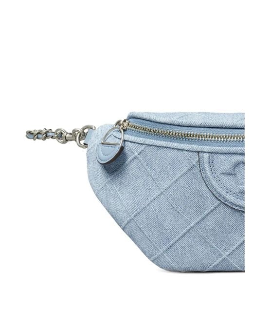 Tory Burch Fleming デニムベルトバッグ Blue