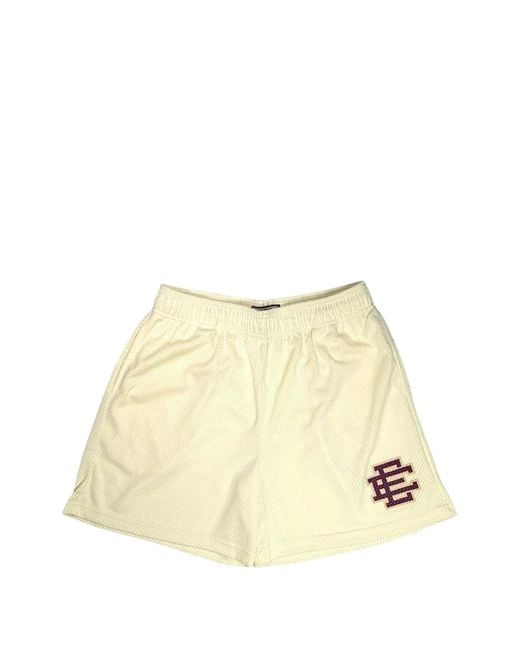 Eric Emanuel Natural Logo-Print Track Shorts for men