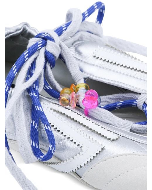 PURAAI White Beaded-Embellishment Sneakers