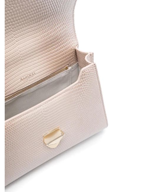 Aspinal White Midi Mayfair 2 Top-Handle Bag