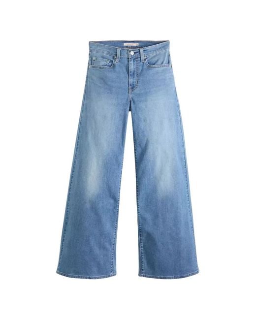 Levi's Blue 728 Wide-Leg Jeans