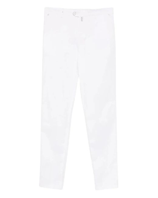 メンズ Kiton Logo-patch Trousers White