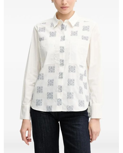 Mos Mosh White Mmweina Printed Shirt
