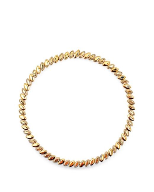 Lady D World Metallic Lumineye Crystal-Embellishment Necklace