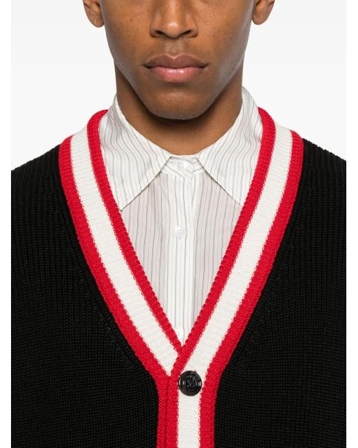 Gcds Black Magila Wool Cardigan for men