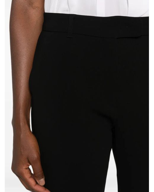 Max Mara Black Belt-Loops Trousers