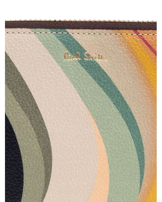 Paul Smith White Dusky Swirl-Print Wallet