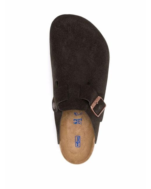メンズ Birkenstock Boston スエード サンダル Brown