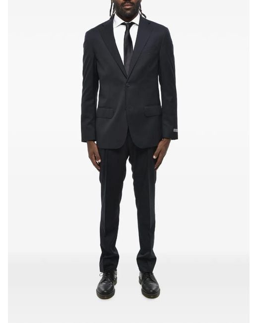 Corneliani Black Nino Danieli Virgin Wool Suit for men