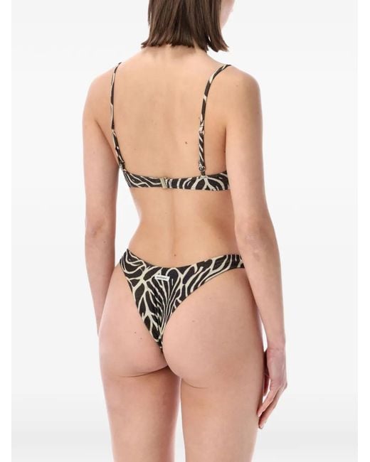 MATINEÉ Black Taylor Zebra-Pattern Bikini
