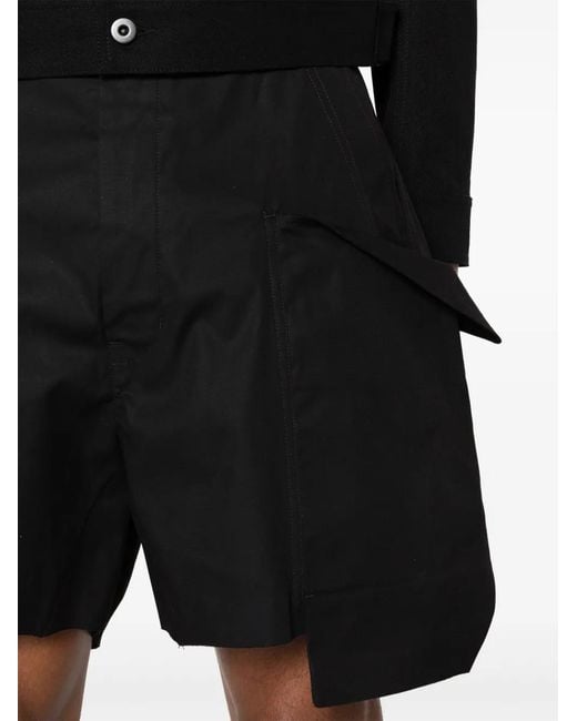 Rick Owens Black ‘Stefan’ Shorts for men