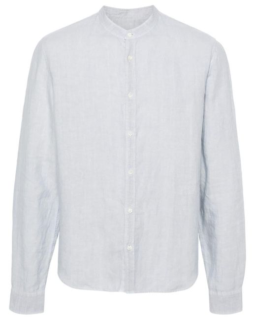 Zadig & Voltaire White Stan Officier Linen Shirt for men