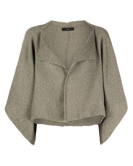 Voz Green Cropped Knitted Bolero