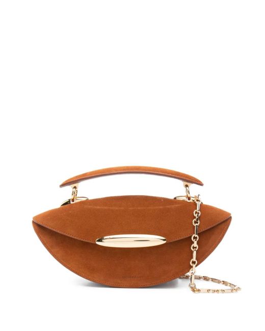 Zimmermann Brown Wavelength Top Handle Chain Tote Bag
