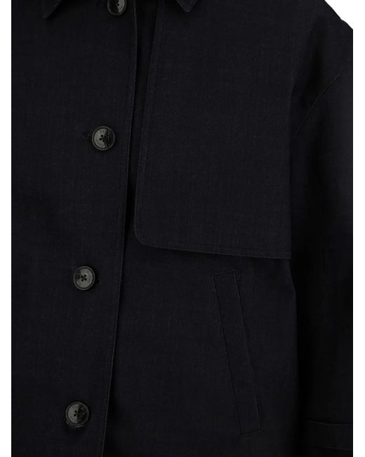 Herno Black Layered Cape