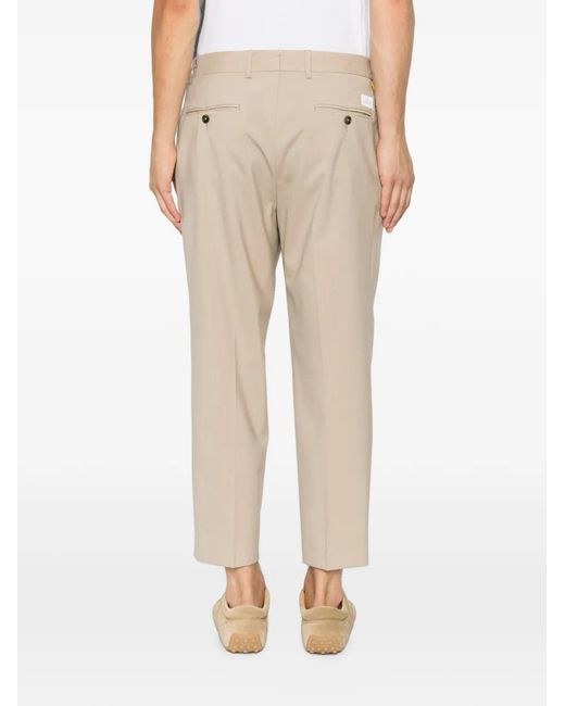 Manuel Ritz White Pantalon À Design Plissé for men
