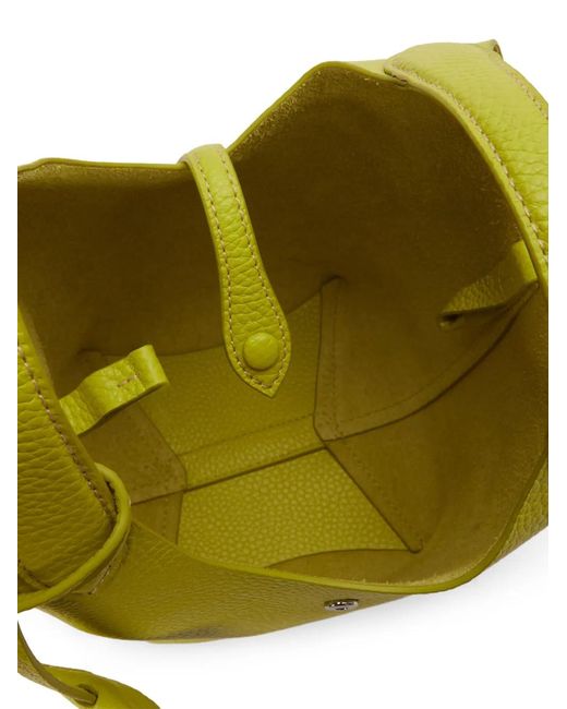 Polo Ralph Lauren Green Pebbled Leather Tote Bag