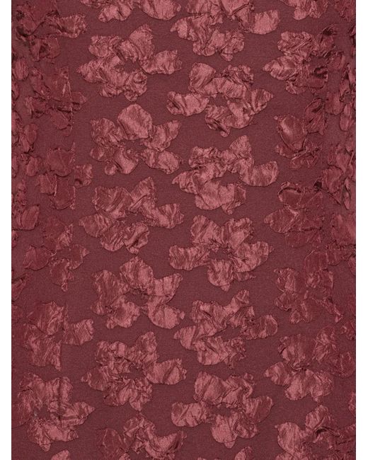 Robe Courte En Jacquard À Manches Bouffantes ROTATE BIRGER CHRISTENSEN en coloris Red