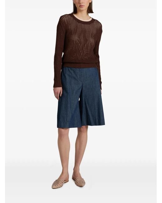 Slowear Brown Crew-Neck Top