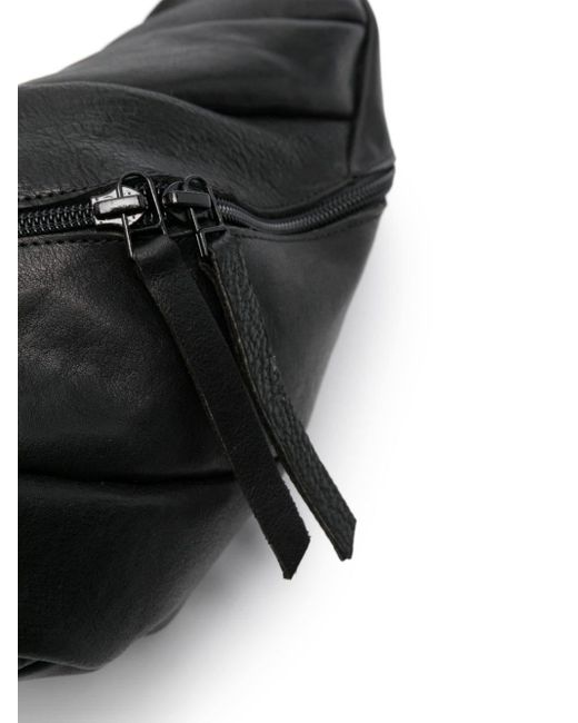 Trippen Black Snakebelt Leather Belt Bag