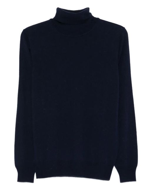 Kangra Blue Turtleneck Long-Sleeve Sweater for men