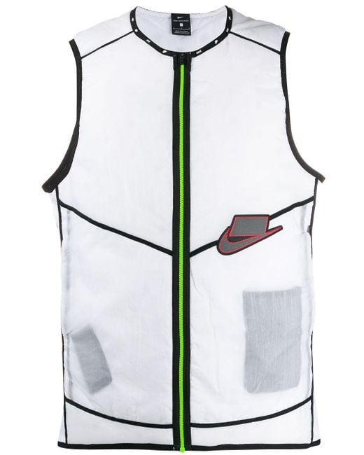Nike White Wild Run Aerolayer Vest for men