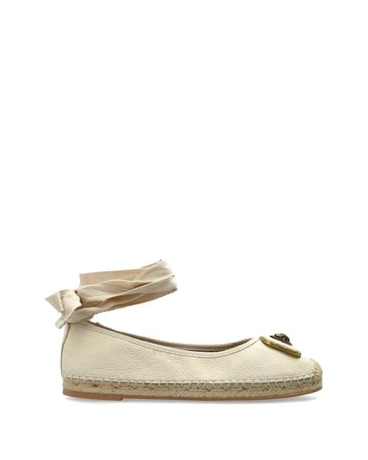 Kurt Geiger Metallic Tie Embellishment Ballet Sneakers