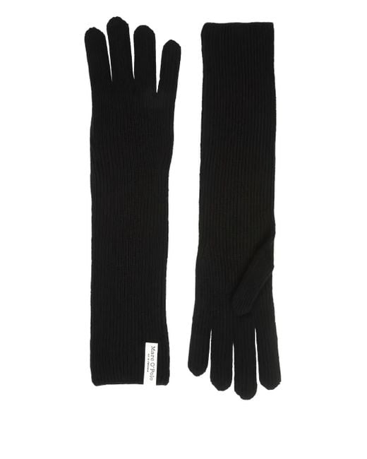 Marc O' Polo リブ手袋 Black