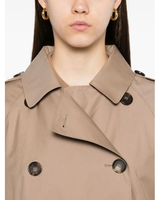 Max Mara ベルテッド ダブルコート Natural