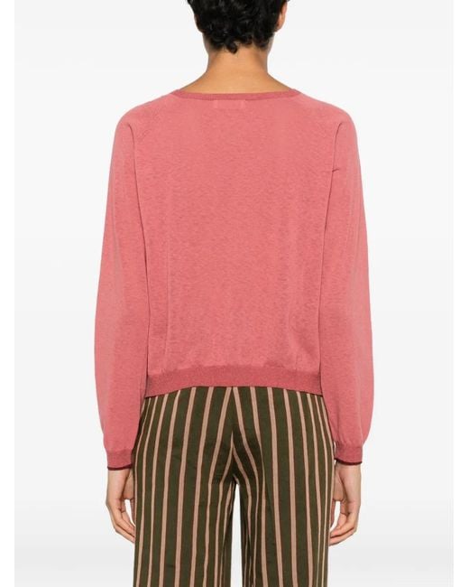 Momoní Pink Rio Raglan-Sleeve Cotton T-Shirt