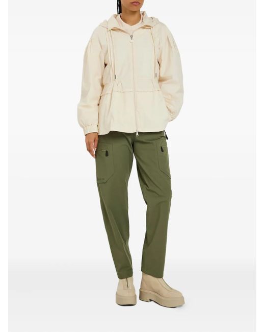 Moncler Natural Pleated Hooded Jacket