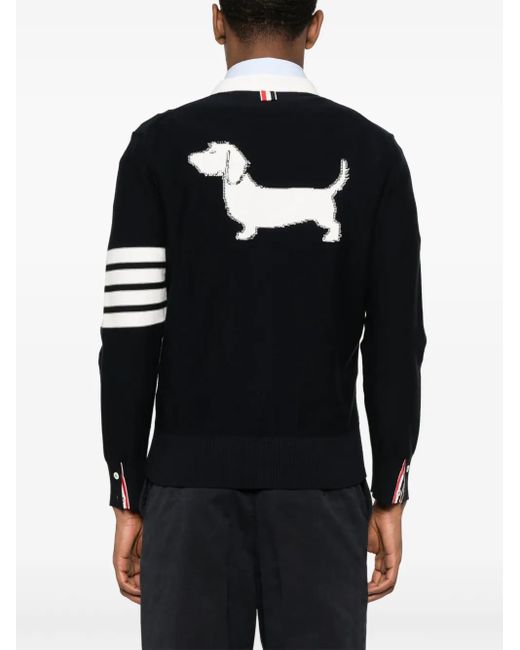 Thom Browne Vest Met V-Hals in het Black voor heren