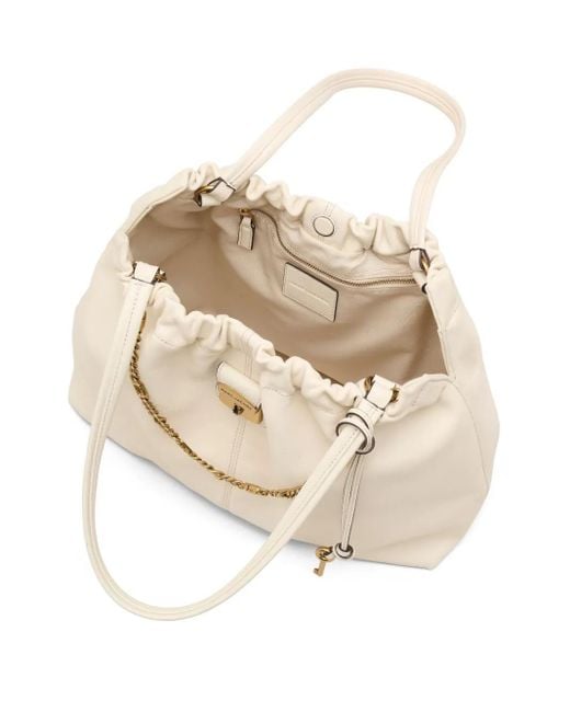 Marc Jacobs Natural The Cristina Chain-Embellished Drawstring Tote Bag