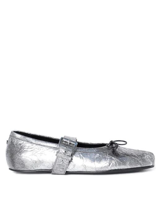 Ann Demeulemeester White Zoey Ballet Flats