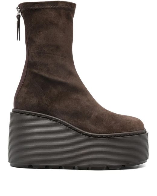 Vic Matié Brown Platform Zip Boots