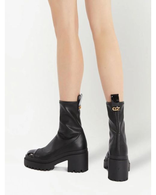 Giuseppe Zanotti Black 70Mm Vicentha Chunky Boots