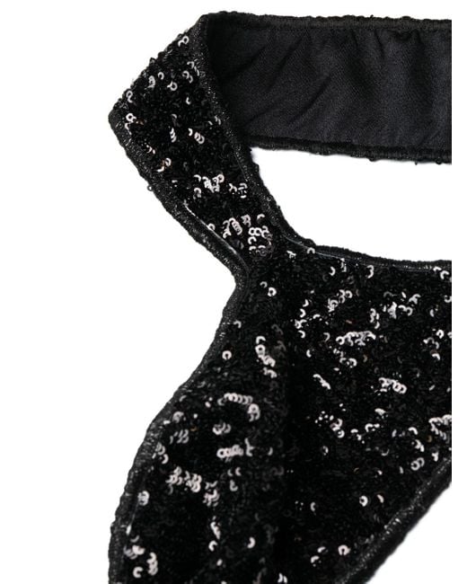 Bikini Paillettes con lentejuelas Oseree de color Black