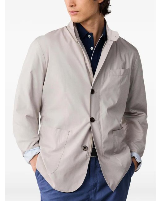 Hackett Gray Veste En Jean À Poches Poitrine for men