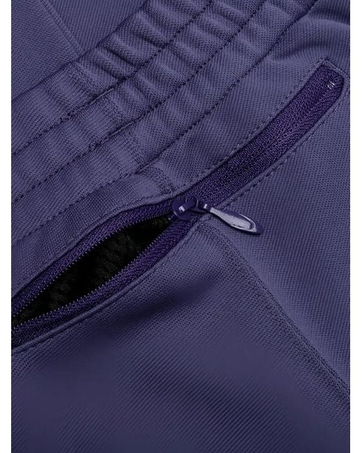 South2 West8 Blue Side-Stripe Drawstring Track Pants for men