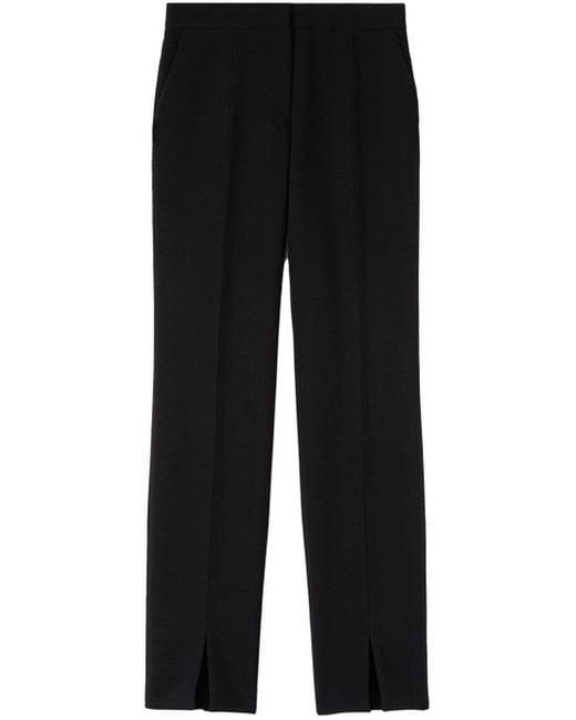 Pantalon droit en laine à taille haute Jil Sander en coloris Black