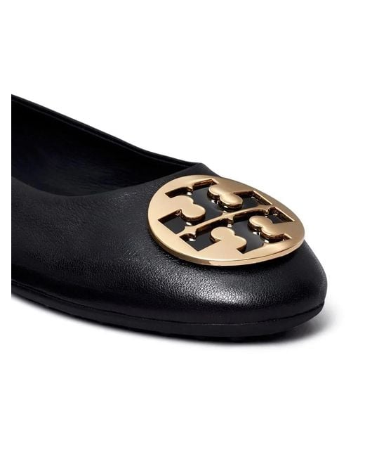 Tory Burch Black Slip On Ballet Flats