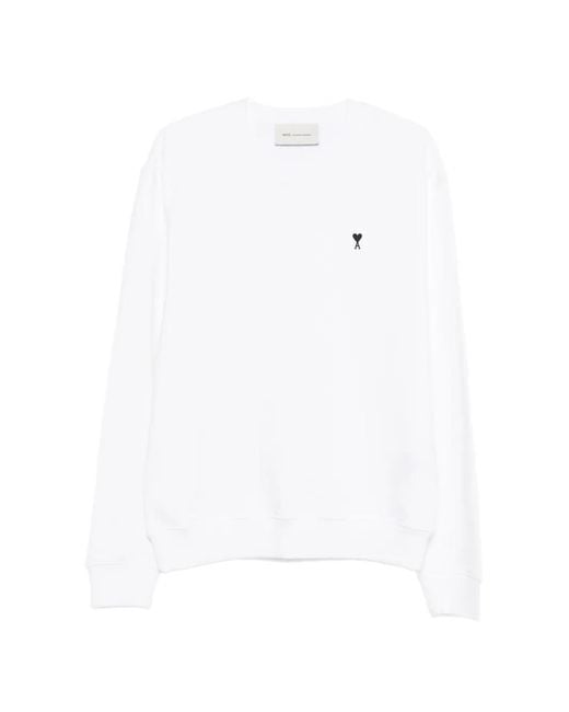 Ami Paris メンズ ホワイト Ami De Coeur スウェットシャツ