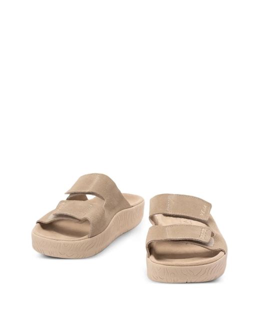 Veja Brown Touch-Strap Platform Sandals