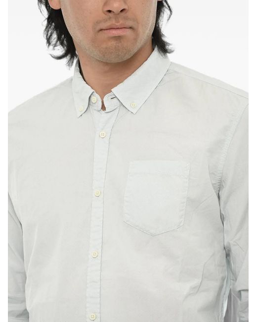Woolrich White Chemise À Boutonnière for men