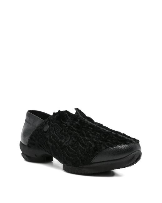 Kiko Kostadinov Black Vig Textured Slip-On Loafers for men