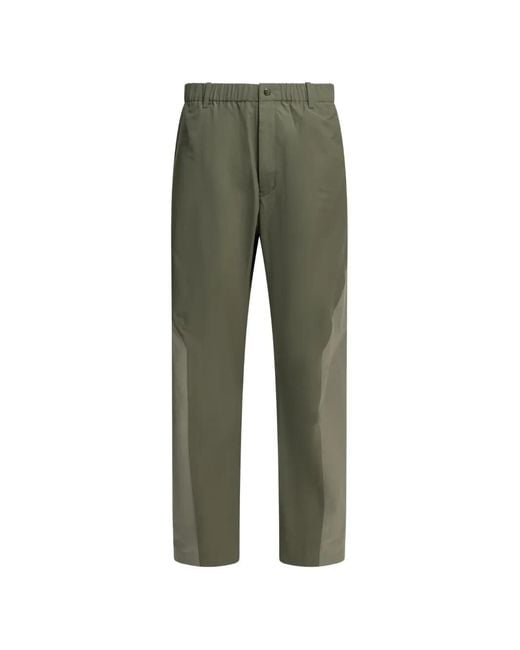 Goldwin Green Hyperdense Taffeta U/S Right Straight-Leg Sport Trousers for men